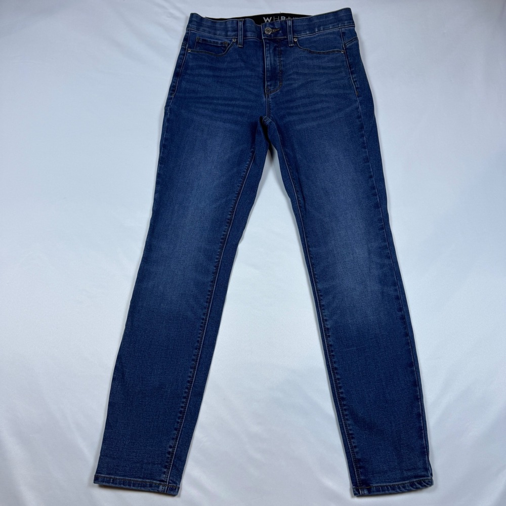 White House Black Market Skinny Jeans Womens 4S Dark Wash Blue Stretch 570291973